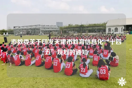市教委关于印发天津市教育信息化“十四五”规划的通知