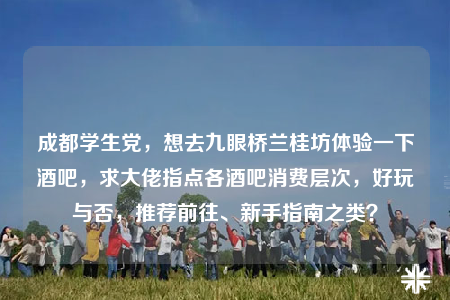成都学生党，想去九眼桥兰桂坊体验一下酒吧，求大佬指点各酒吧消费层次，好玩与否，推荐前往、新手指南之类？