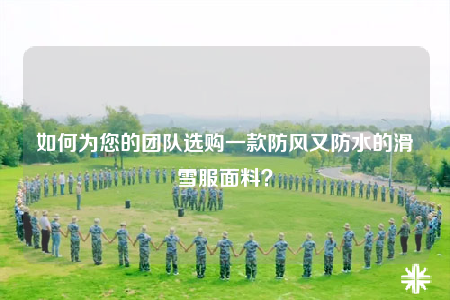 如何为您的团队选购一款防风又防水的滑雪服面料？