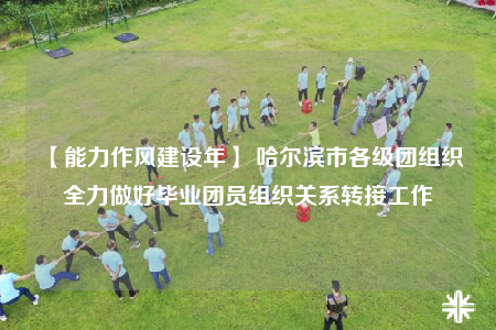 【能力作风建设年】 哈尔滨市各级团组织全力做好毕业团员组织关系转接工作