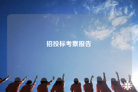 招投标考察报告