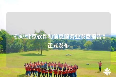 《2022北京软件和信息服务业发展报告》正式发布
