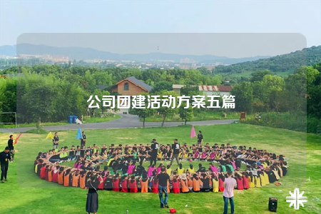 公司团建活动方案五篇