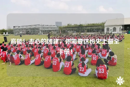 高能！走心的团建，你需要这份史上最全手册！