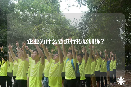 企业为什么要进行拓展训练？