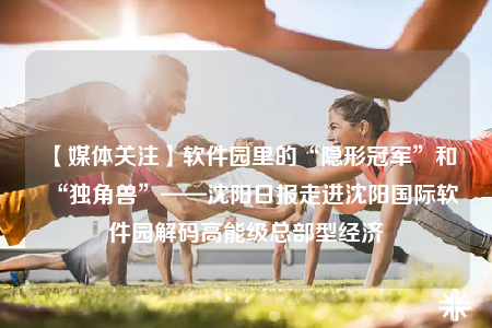【媒体关注】软件园里的“隐形冠军”和“独角兽”——沈阳日报走进沈阳国际软件园解码高能级总部型经济