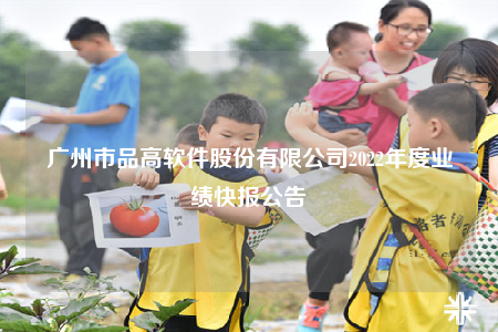广州市品高软件股份有限公司2022年度业绩快报公告
